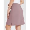 imagebaleaf Womens Skorts Skirts 20quot Knee Length Cotton Casual High Waist Drawstring Modest Golf Skort with PocketBurlwood