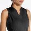 imagebaleaf Womens Sleeveless Golf Tennis Shirts Lightweight Quick Dry VNeck TankBlack