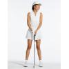 imagebaleaf Womens Sleeveless Golf Tennis Shirts Lightweight Quick Dry VNeck TankWhite