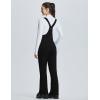 imagebaleaf Womens Snow Bibs Pants Waterproof Insulated Ski Overalls Pants Snowboarding Winter Warm Snow SuitBlack