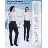 imagebaleaf Womens Snow Pants Fleece Lined Waterproof Softshell Insulated Thermal Winter Pants with Pockets Snowboarding HikingBlack