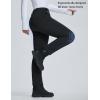 imagebaleaf Womens Snow Pants Fleece Lined Waterproof Softshell Insulated Thermal Winter Pants with Pockets Snowboarding HikingBlack