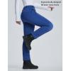 imagebaleaf Womens Snow Pants Fleece Lined Waterproof Softshell Insulated Thermal Winter Pants with Pockets Snowboarding HikingBlue