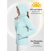 imagebaleaf Womens Sun Protection Jacket Hoodie Clothing Lightweight Long Sleeve Sun Cover Up ShirtBlue