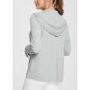 imagebaleaf Womens Sun Protection Jacket Hoodie Clothing Lightweight Long Sleeve Sun Cover Up ShirtGray