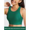 imagebaleaf Womens Swim Bra Modest High Neck Bikini Tops Quick Dry UPF 50Bathing Suit Sports Workout Removable PaddedTurquoise