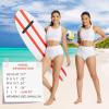 imagebaleaf Womens Swim Bra Modest High Neck Bikini Tops Quick Dry UPF 50Bathing Suit Sports Workout Removable PaddedWhite