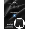 imagebaleaf Womens Swim Skirt Bottoms High Waisted Pleated Skorts Boxer Liner with Pockets SwimsuitsBlack