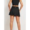 imagebaleaf Womens Swim Skirt Bottoms High Waisted Pleated Skorts Boxer Liner with Pockets SwimsuitsBlack