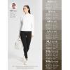 imagebaleaf Womens Thermal Long Sleeve Shirts Fleece Turtleneck Top Warm Undershirts with Detachable Neck Gaiter ThumbholesWhite