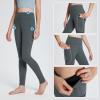 imagebaleaf Youth Girls Fleece Lined Leggings Water Repellent High Waisted Winter Warm Athletic Pants Hiking Running YogaGrey