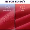 imagebaleaf Youth Girls Fleece Lined Leggings Water Repellent High Waisted Winter Warm Athletic Pants Hiking Running YogaRed