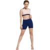 imagebaleaf Girls 4quot Volleyball Shorts Kids Athletic Biker Cartwheel Dance Soccer Cheer Running Preppy Teen4navy