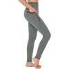 imagebaleaf Girls Horse Riding Pants Kids Equestrian Breeches Belt Loops KneePatch Youth Schooling Tights Zipper PocketGrey