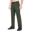 imagebaleaf Mens Fleece Lined Water Resistant Pants Winter Thermal Sweatpants with Zipper Pockets Warm Open BottomGreen