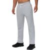 imagebaleaf Mens Fleece Lined Water Resistant Pants Winter Thermal Sweatpants with Zipper Pockets Warm Open BottomLight Grey