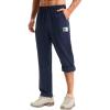 imagebaleaf Mens Hiking Pants Water Resistant Convertible Cargo Capri Roll Up Capri UPF50 Zipper Pockets Clothing TravelNavy Blue