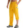 imagebaleaf Mens Hiking Pants Water Resistant Convertible Cargo Capri Roll Up Capri UPF50 Zipper Pockets Clothing TravelStarfruit
