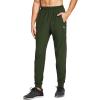 imagebaleaf Mens Joggers Pants Athletic Workout Track Running Gym Lightweight Quick Dry Tapered Jogger Zipper PocketsClassicarmy Green
