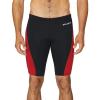 imagebaleaf Mens Swimsuit Swim Jammers Athletic Training Swimwear Durable Team Lap Swimming Racing CompetitionBlackRed