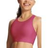 imagebaleaf Womens Swim Bra Modest High Neck Bikini Tops Quick Dry UPF 50Bathing Suit Sports Workout Removable PaddedRose Red