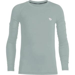 imagebaleaf Boys Compression Shirt Long Sleeve Youth Undershirts Kids Football Baseball Baselayer Cold Gear Quick DryLight Gray