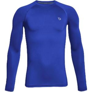 imagebaleaf Boys Compression Shirt Long Sleeve Youth Undershirts Kids Football Baseball Baselayer Cold Gear Quick DryRoyal Blue