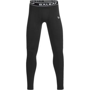 imagebaleaf Boys Fleece Compression Leggings Youth Pants Kids Tights Football Basketball Baseball Sports Cold Weather GearSolidblack