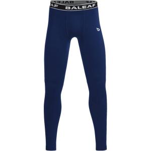 imagebaleaf Boys Fleece Compression Leggings Youth Pants Kids Tights Football Basketball Baseball Sports Cold Weather GearSolidnavy