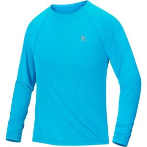 imagebaleaf Boys Sun Shirts UPF 50 Rash Guard UV Protection Swim Tops Quick Dry Lightweight Long Sleeve ClothingGlacier Blue