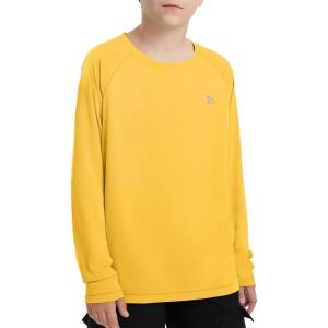 imagebaleaf Boys Sun Shirts UPF 50 Rash Guard UV Protection Swim Tops Quick Dry Lightweight Long Sleeve ClothingStarfruit