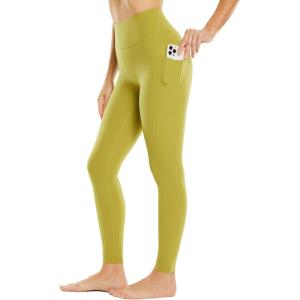 imagebaleaf Leggings for Women with Pockets Tummy Control Compression Workout Athletic Running High Waisted Yoga PantsGreen27