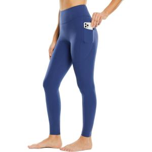 imagebaleaf Leggings for Women with Pockets Tummy Control Compression Workout Athletic Running High Waisted Yoga PantsNavy Blue27