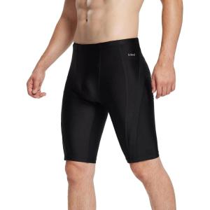 imagebaleaf Men Swim Jammer Athletic Swimming Swimsuit Competition Training Team Swimwear Lap Racing BlackBlack 2