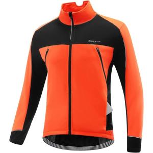 imagebaleaf Mens Winter Jacket Windproof Softshell Thermal Warm Pockets Cycling Running Mountain Biking Cold Weather Gear01orange