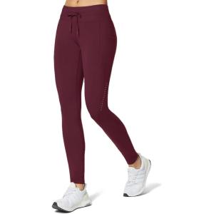 imagebaleaf Womens Fleece Lined High Waisted Leggings Water Resistant Thermal Warm Winter Tights Ski Hiking Pants with PocketsWine Red