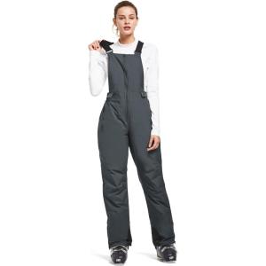 imagebaleaf Womens Insulated Waterproof Ski Bib Overalls Snow Windproof Snowboarding Pant03skiing Bibsdim Gray