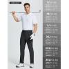 imageBALEAF Mens Golf Pants Stretch Relaxed Fit 30quot Sweatpants with Zipper Pockets Work Casual AthleticAblack