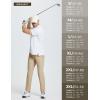 imageBALEAF Mens Golf Pants Stretch Relaxed Fit 30quot Sweatpants with Zipper Pockets Work Casual AthleticEkhaki