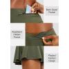 imageSANTINY Pleated Tennis Skirt for Women with 4 Pockets Womens High Waisted Athletic Golf Skorts Skirts for Running CasualArmy Green