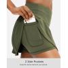 imageSANTINY Pleated Tennis Skirt for Women with 4 Pockets Womens High Waisted Athletic Golf Skorts Skirts for Running CasualArmy Green