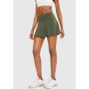 imageSANTINY Pleated Tennis Skirt for Women with 4 Pockets Womens High Waisted Athletic Golf Skorts Skirts for Running CasualArmy Green