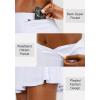 imageSANTINY Pleated Tennis Skirt for Women with 4 Pockets Womens High Waisted Athletic Golf Skorts Skirts for Running CasualB White