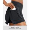 imageSANTINY Pleated Tennis Skirt for Women with 4 Pockets Womens High Waisted Athletic Golf Skorts Skirts for Running CasualBlack