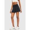 imageSANTINY Pleated Tennis Skirt for Women with 4 Pockets Womens High Waisted Athletic Golf Skorts Skirts for Running CasualBlack