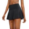 imageSANTINY Pleated Tennis Skirt for Women with 4 Pockets Womens High Waisted Athletic Golf Skorts Skirts for Running CasualBlack
