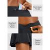 imageSANTINY Pleated Tennis Skirt for Women with 4 Pockets Womens High Waisted Athletic Golf Skorts Skirts for Running CasualBlack