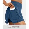 imageSANTINY Pleated Tennis Skirt for Women with 4 Pockets Womens High Waisted Athletic Golf Skorts Skirts for Running CasualDark Blue