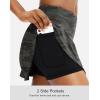 imageSANTINY Pleated Tennis Skirt for Women with 4 Pockets Womens High Waisted Athletic Golf Skorts Skirts for Running CasualGreen Camo