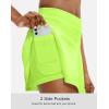 imageSANTINY Pleated Tennis Skirt for Women with 4 Pockets Womens High Waisted Athletic Golf Skorts Skirts for Running CasualGreen Citrine
